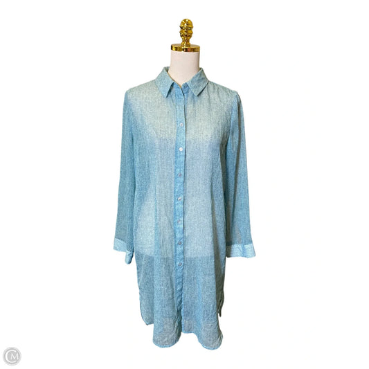 Top Long Sleeve By Chicos In Blue, Size: M