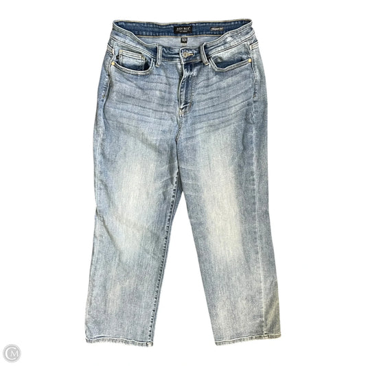Jeans Wide Leg By Judy Blue In Blue Denim, Size: 12