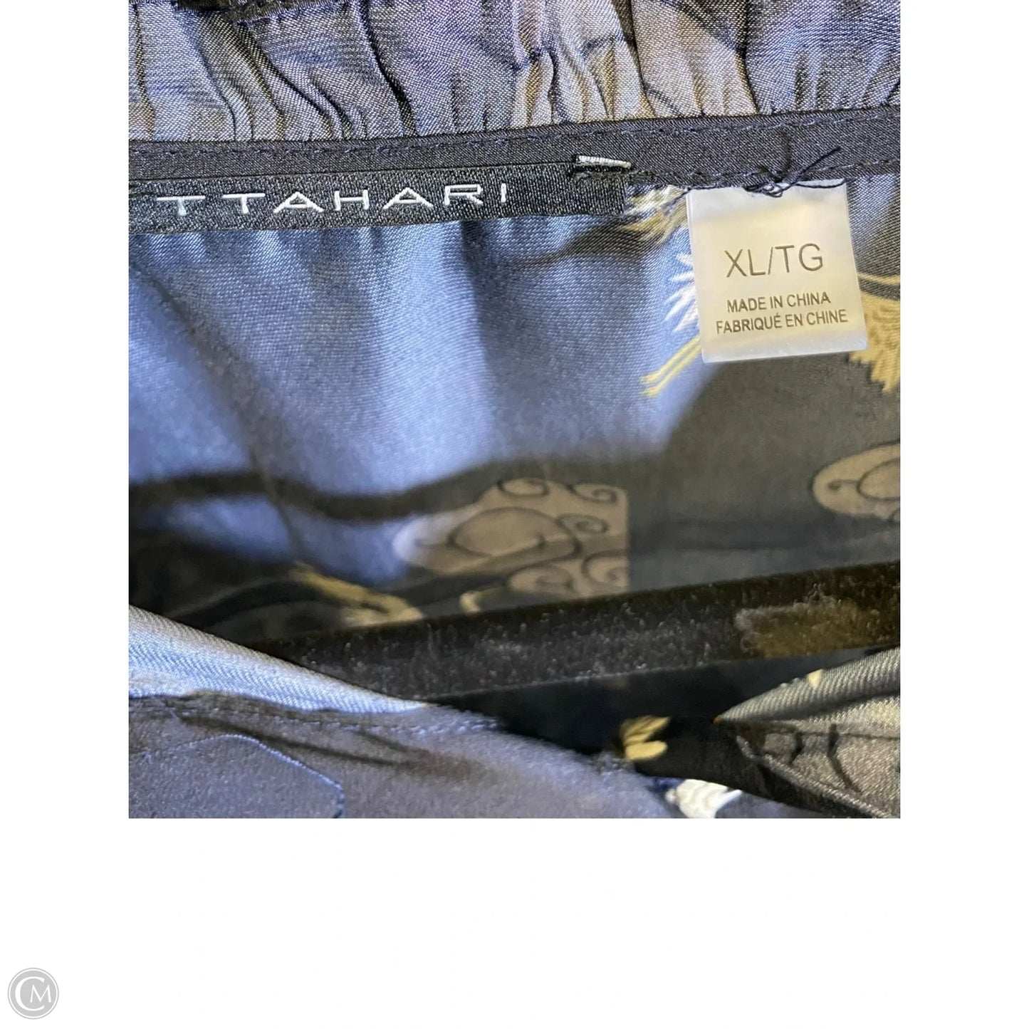 Top Short Sleeve By Tahari In Blue, Size: Xl