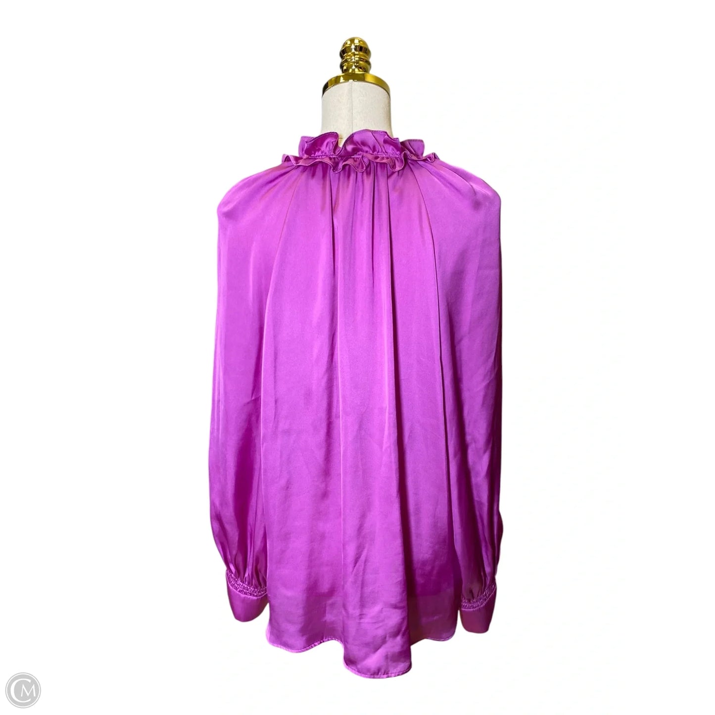 Top Long Sleeve By Anthropologie In Purple, Size: Xl