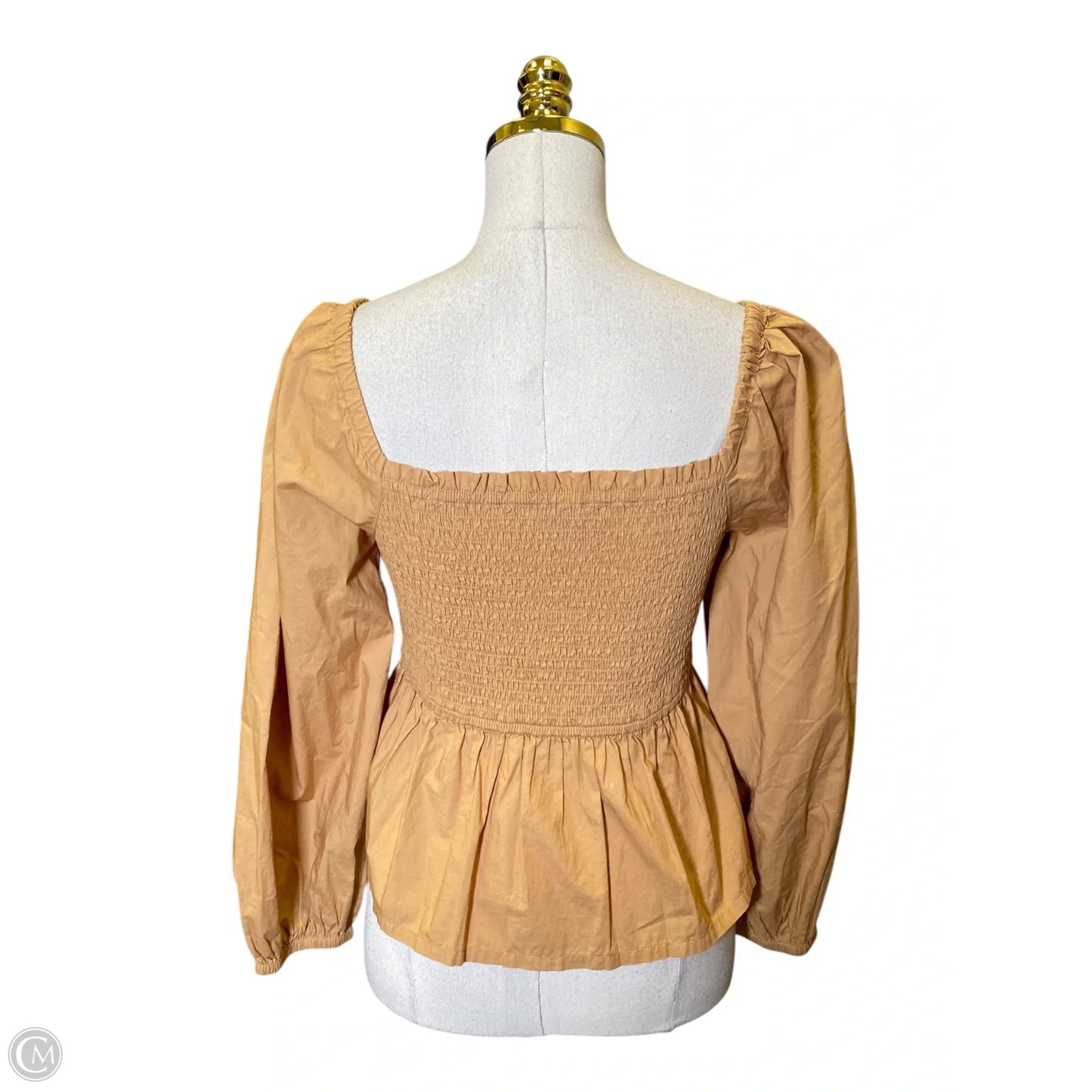 Top Long Sleeve By J. Crew In Brown, Size: M
