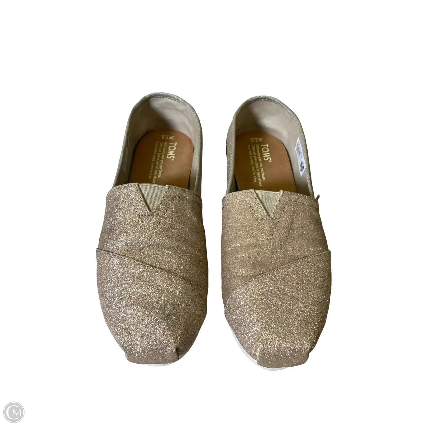 Shoes Flats By Toms In Rose Gold, Size: 7.5