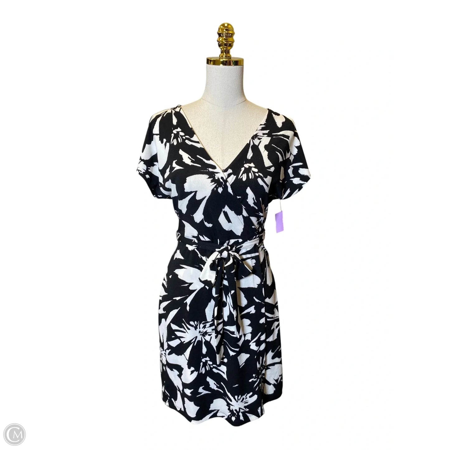 Dress Casual Midi By Nine West In Black & White, Size: S