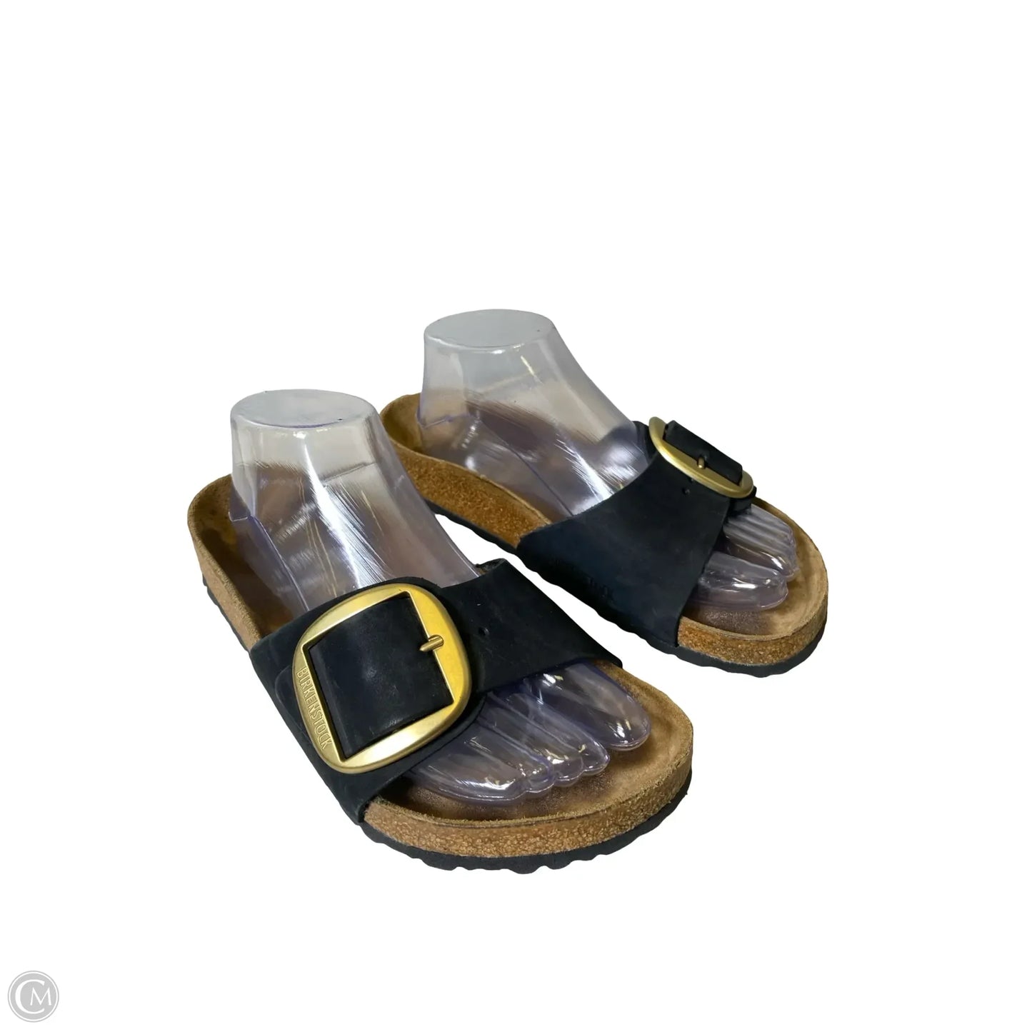 Sandals Flats By Birkenstock In Black, Size: 8