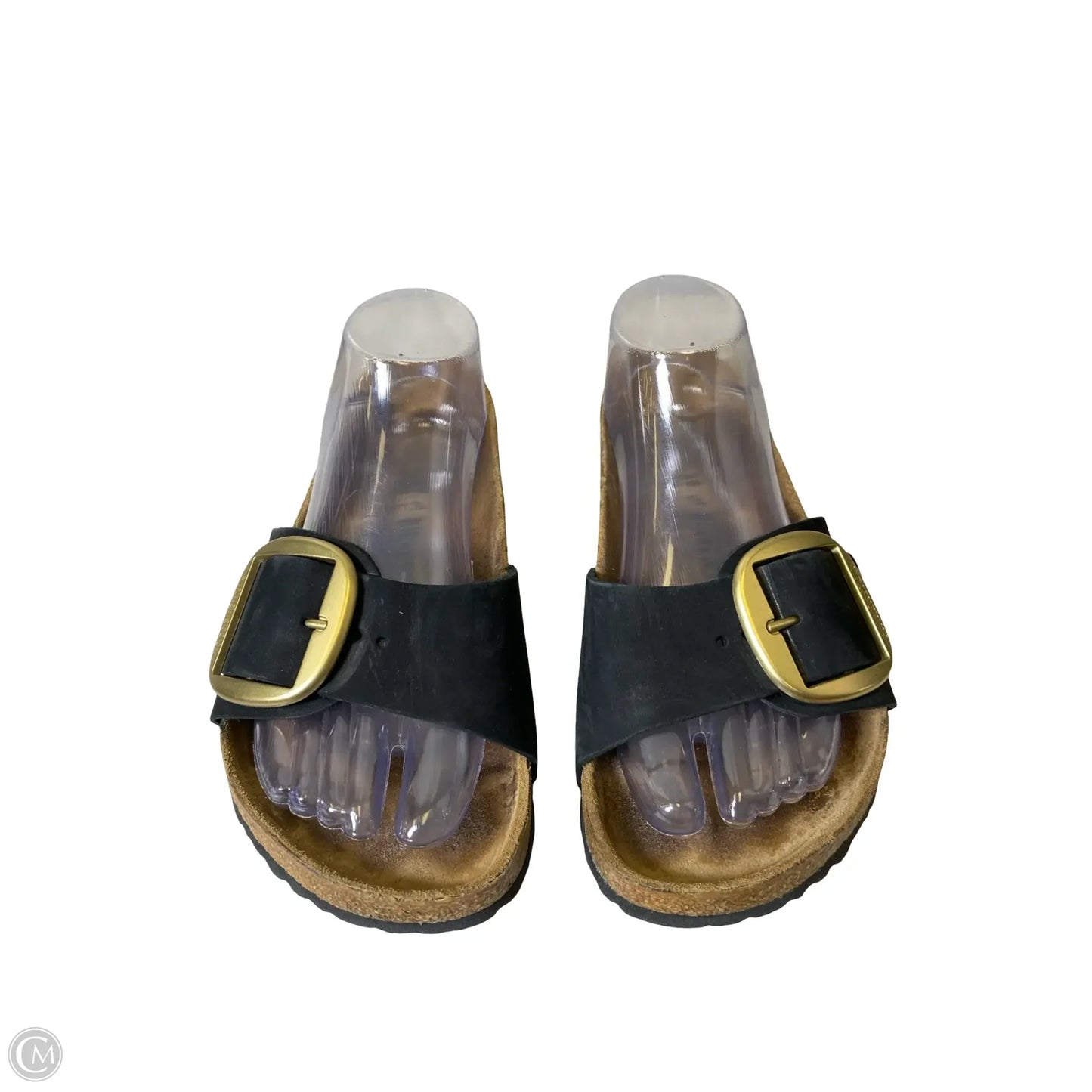 Sandals Flats By Birkenstock In Black, Size: 8