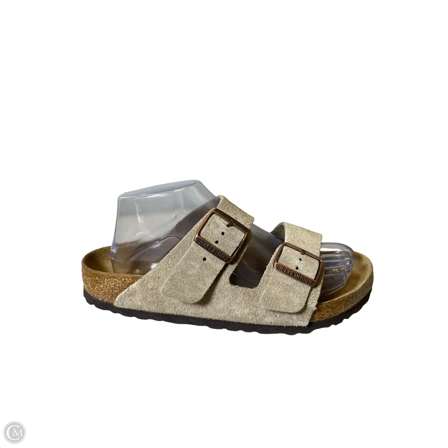 Sandals Flats By Birkenstock In Beige, Size: 8