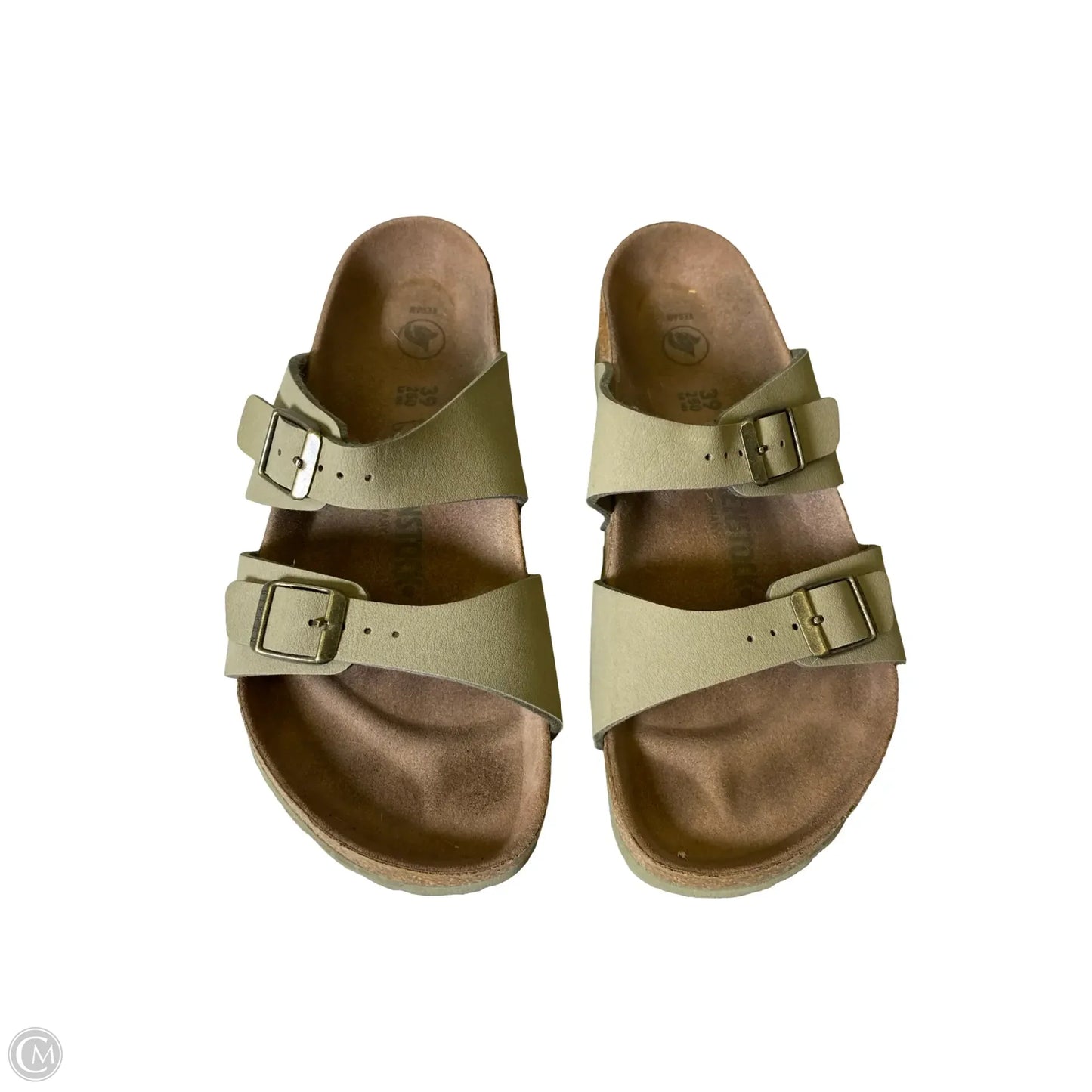 Sandals Flats By Birkenstock In Green, Size: 8