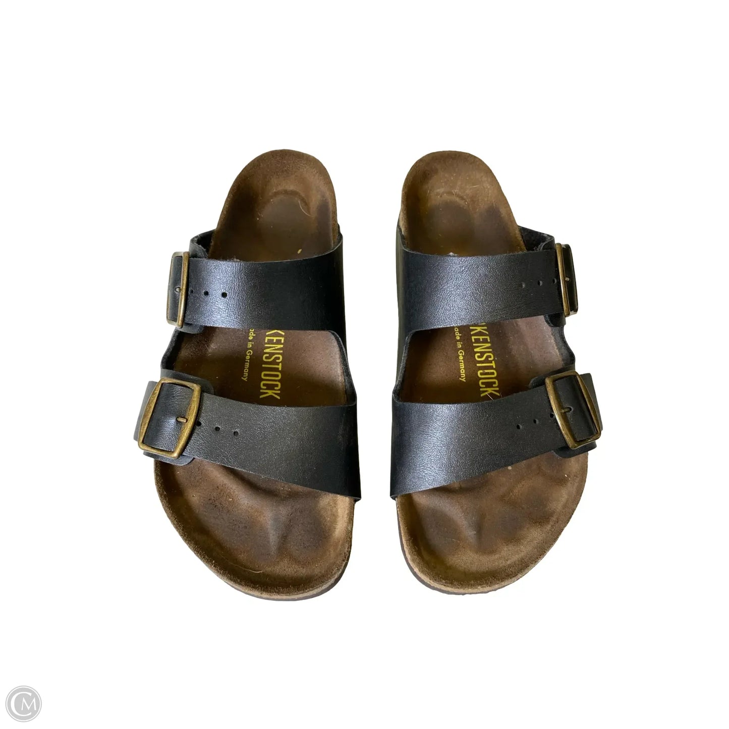 Sandals Flats By Birkenstock In Black, Size: 8