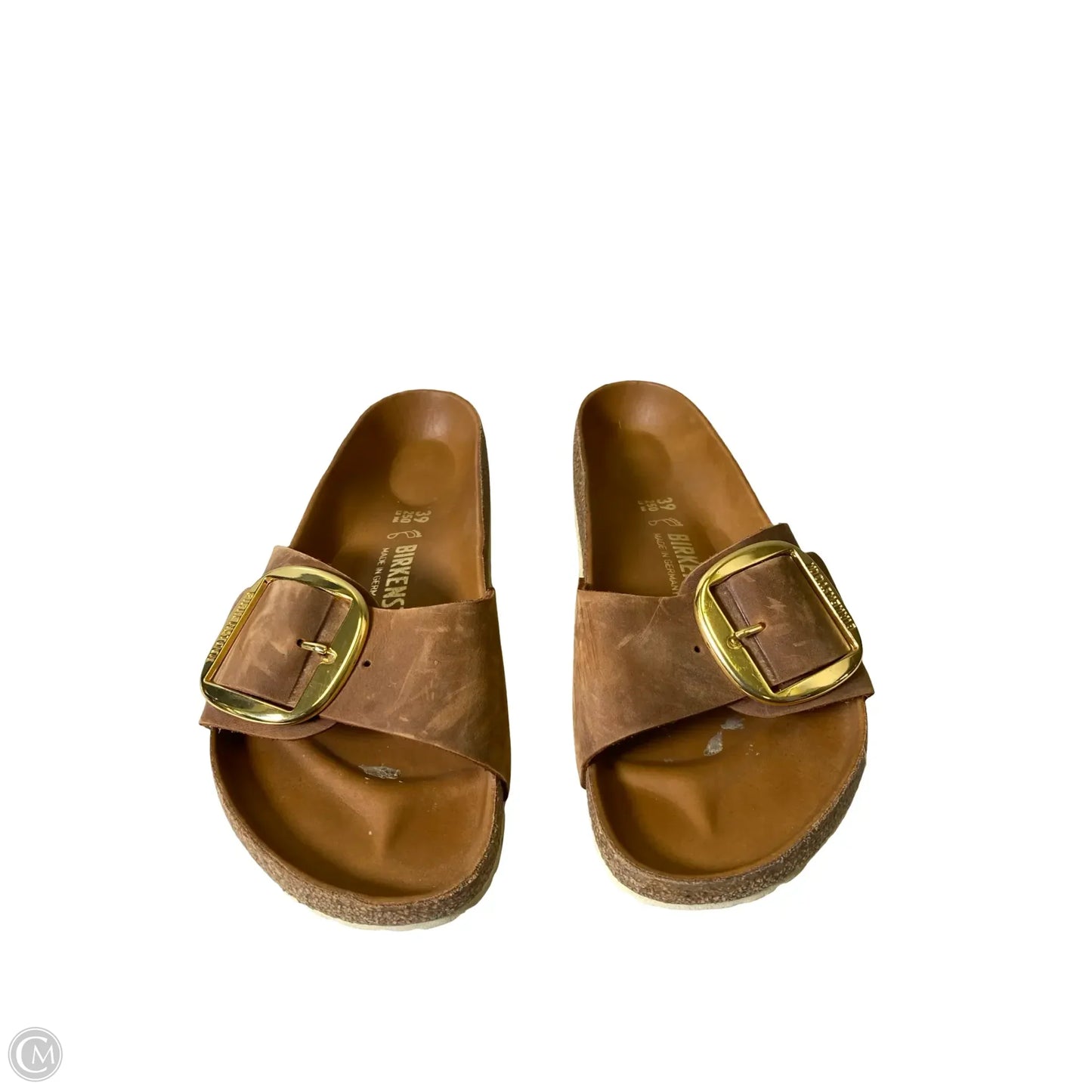 Sandals Flats By Birkenstock In Brown, Size: 8