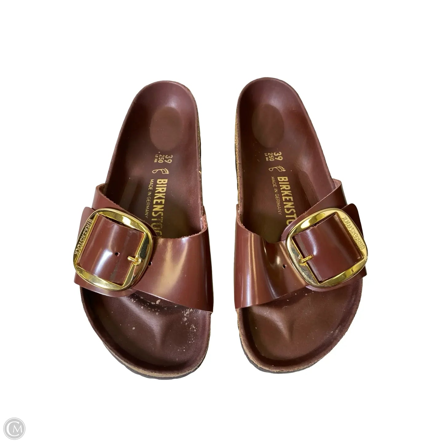 Sandals Flats By Birkenstock In Brown, Size: 8