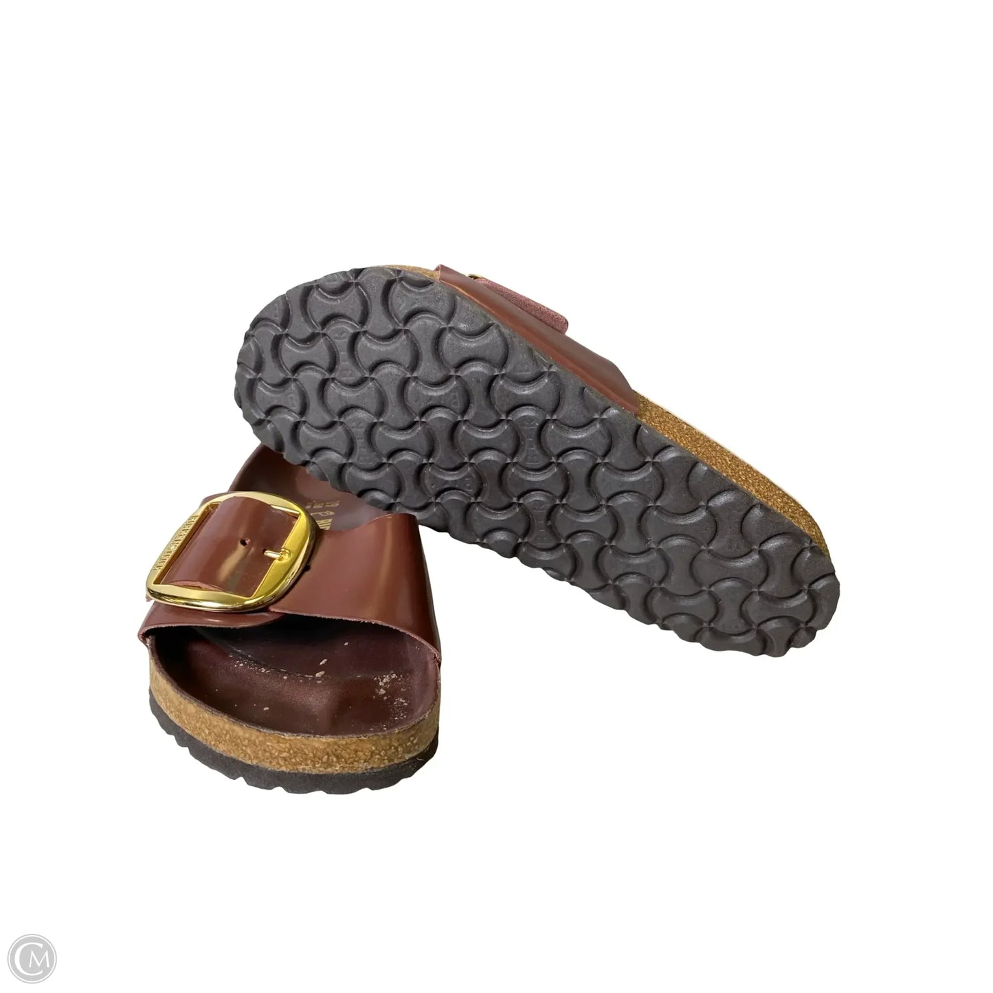 Sandals Flats By Birkenstock In Brown, Size: 8