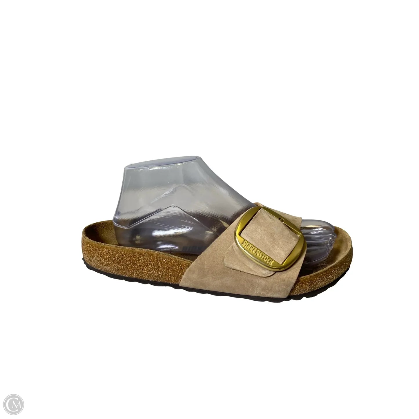 Sandals Flats By Birkenstock In Beige, Size: 8