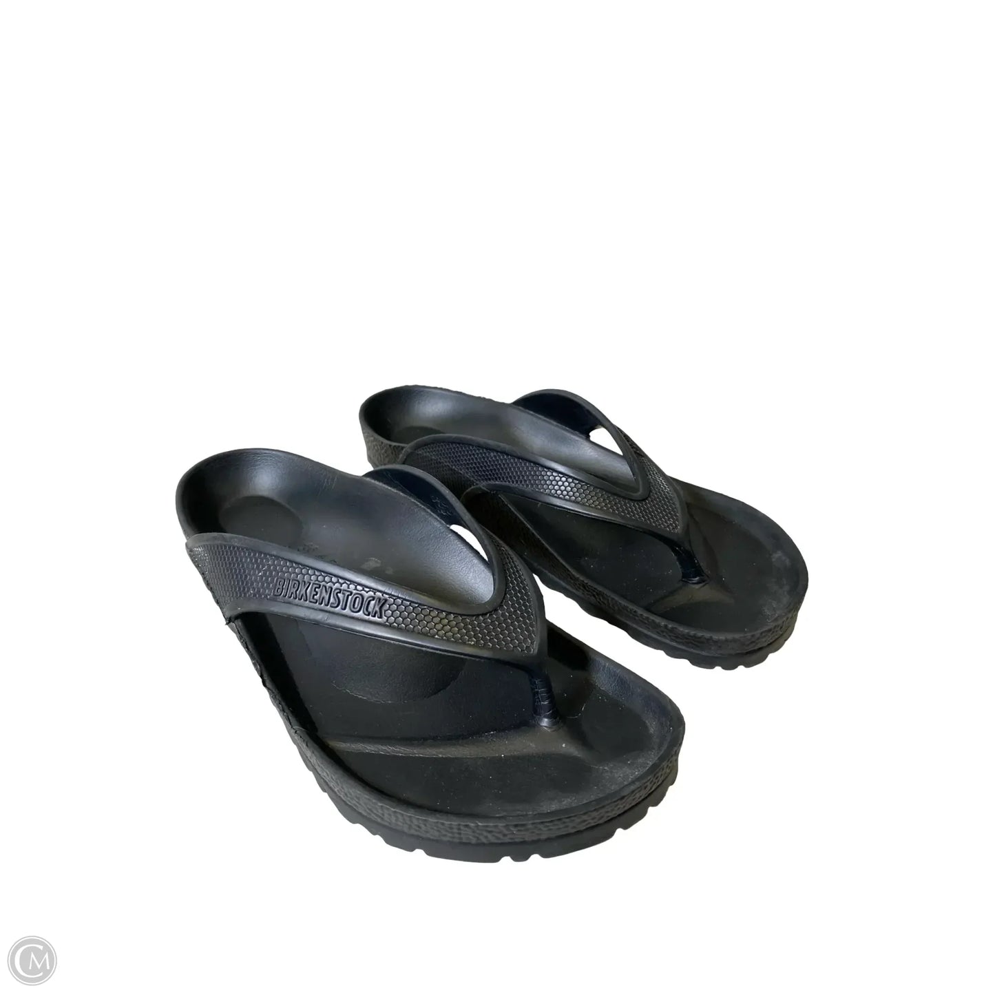 Sandals Flats By Birkenstock In Black, Size: 8