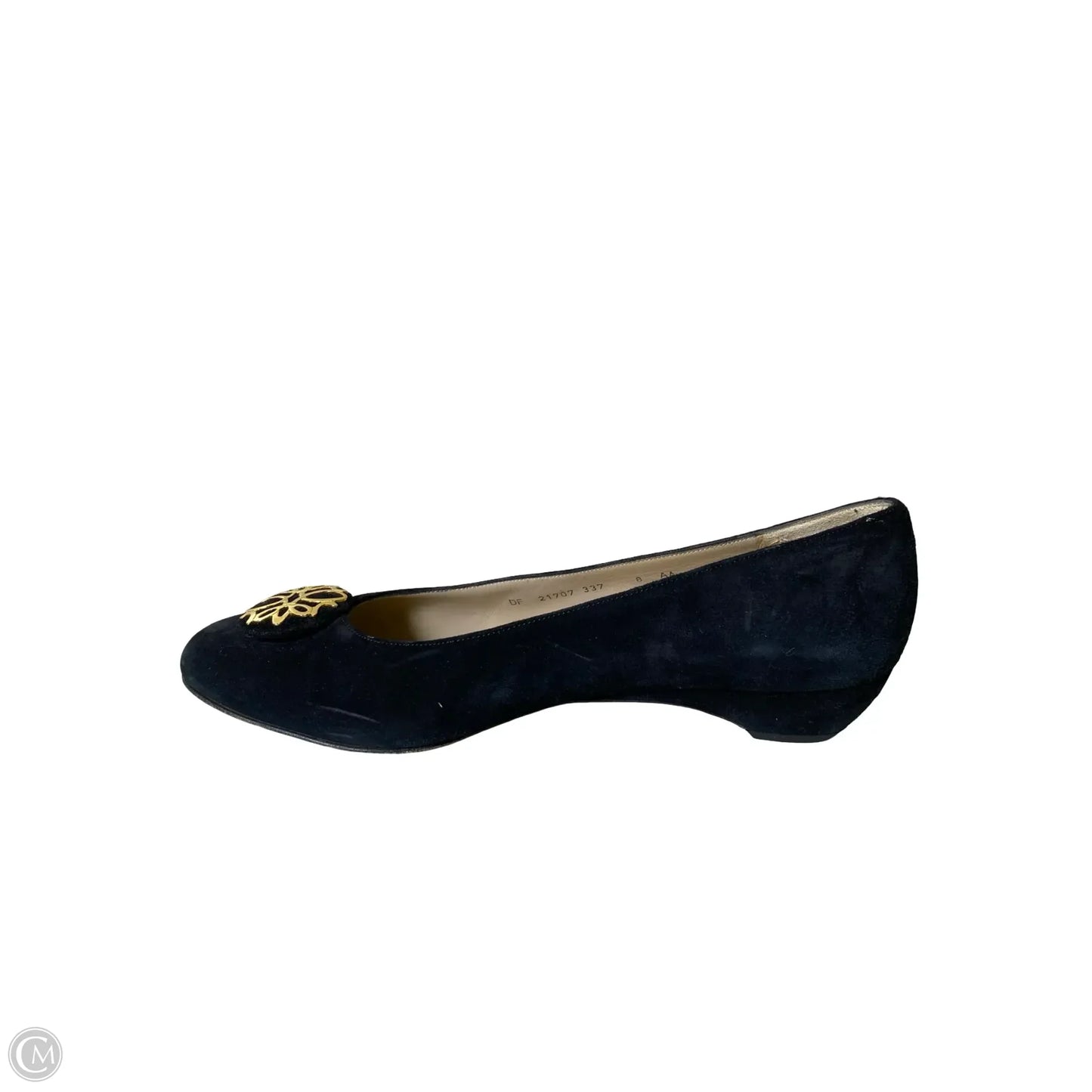 Shoes Luxury Designer By Ferragamo In Black, Size: 8