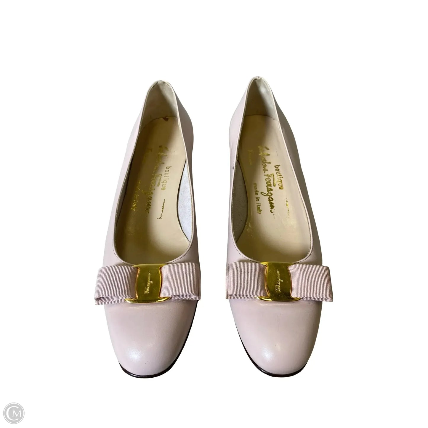 Shoes Luxury Designer By Ferragamo In Pink, Size: 8