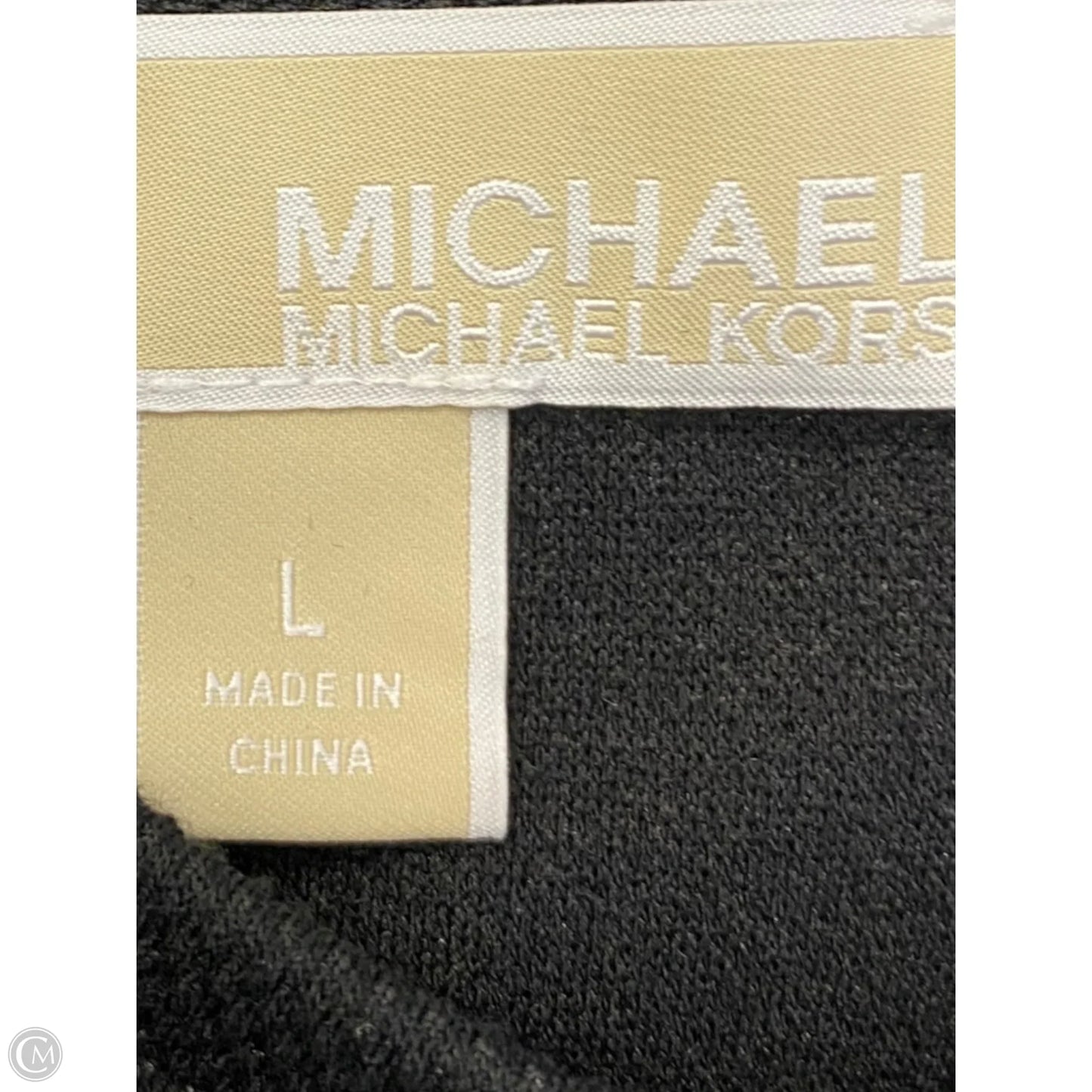 Top Short Sleeve By Michael By Michael Kors In Black & White, Size: L