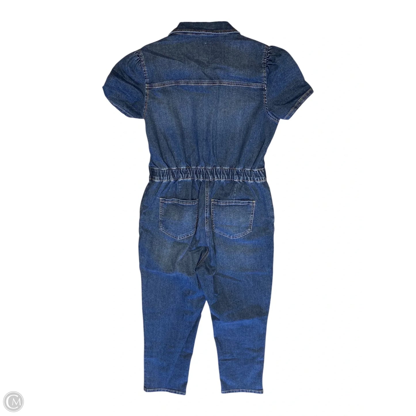 Jumpsuit By Celebrity Pink In Blue Denim, Size: L