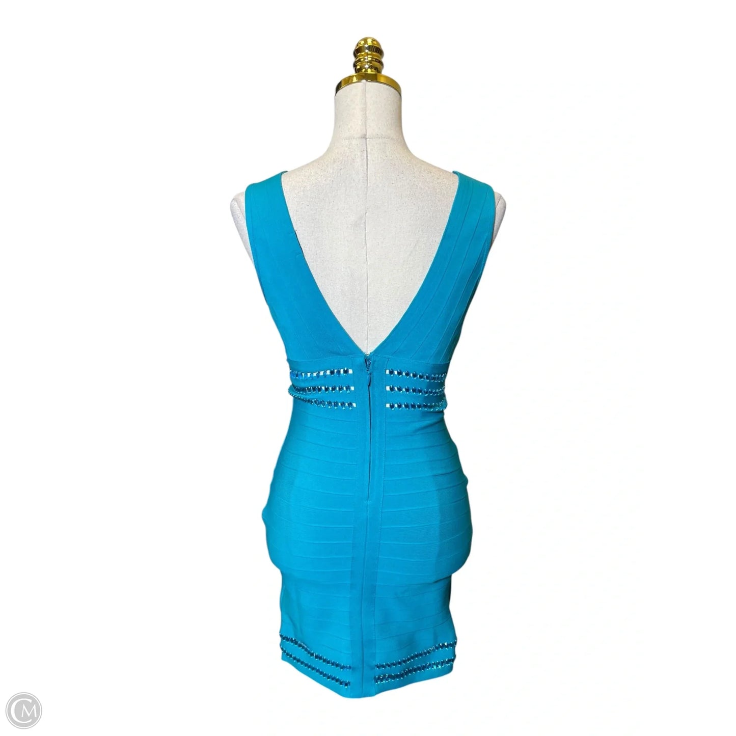 Dress Casual Midi By Clothes Mentor In Aqua, Size: S
