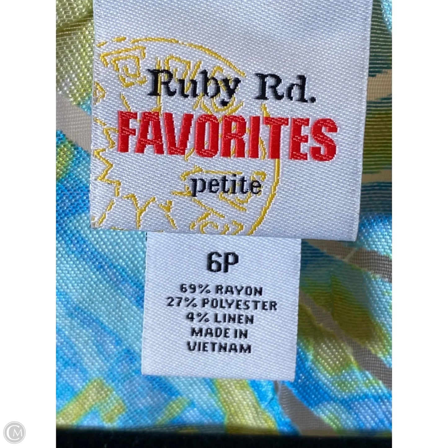 Top Long Sleeve By Ruby Rd In Blue & Green, Size: S
