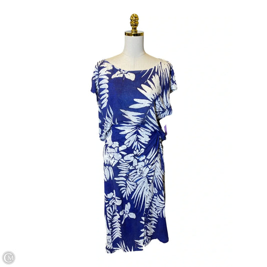 Dress Casual Maxi By Polo Ralph Lauren In Black & White, Size: Xl