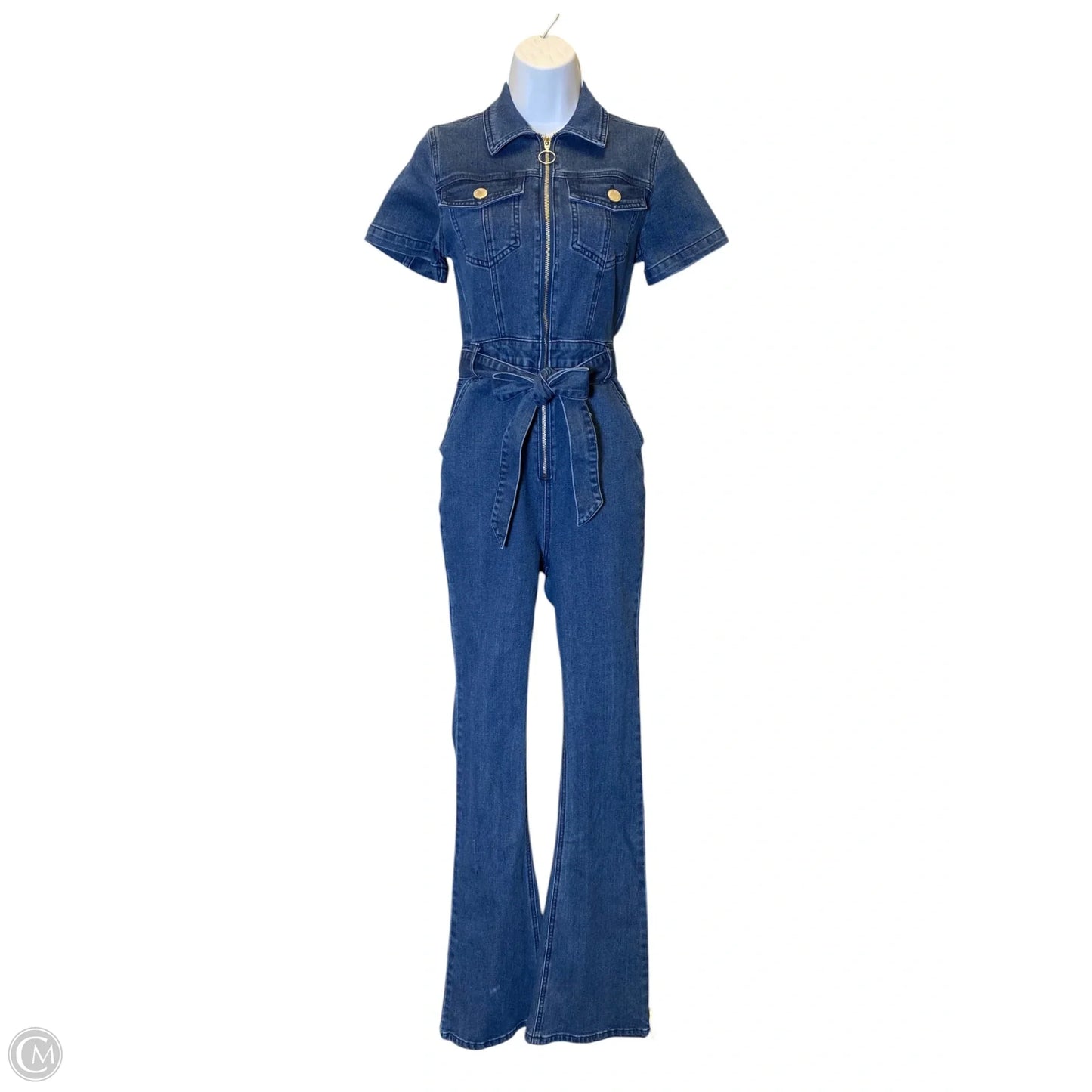 Jumpsuit By Nasty Gal In Blue Denim, Size: S