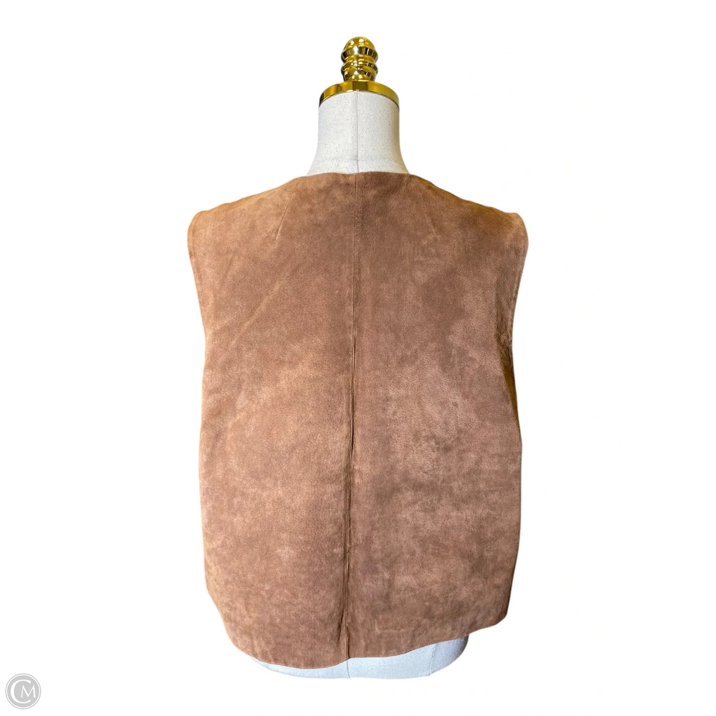 Vest Other By Clothes Mentor In Brown, Size: Xl