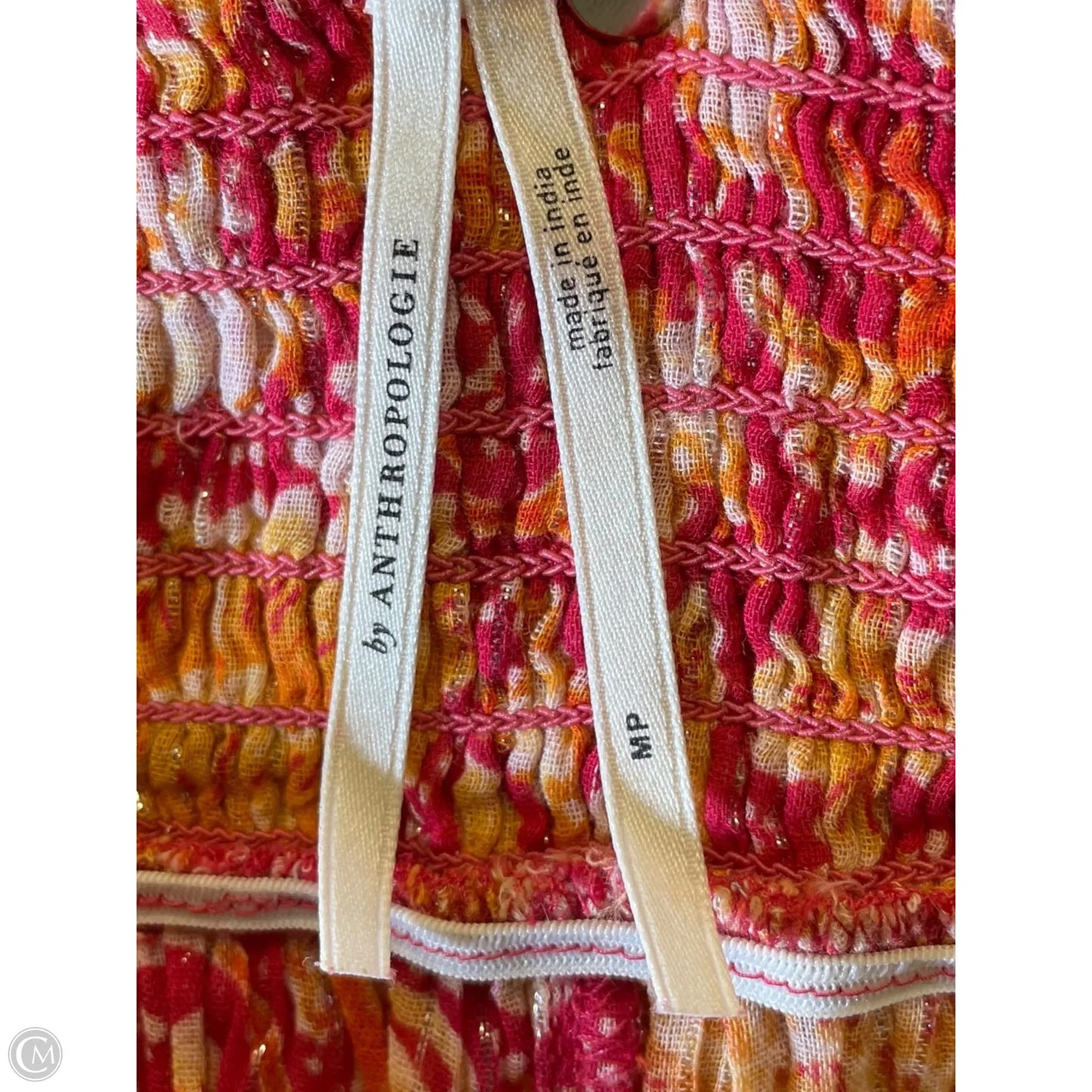 Jumpsuit By Anthropologie In Orange & Pink, Size: Mp