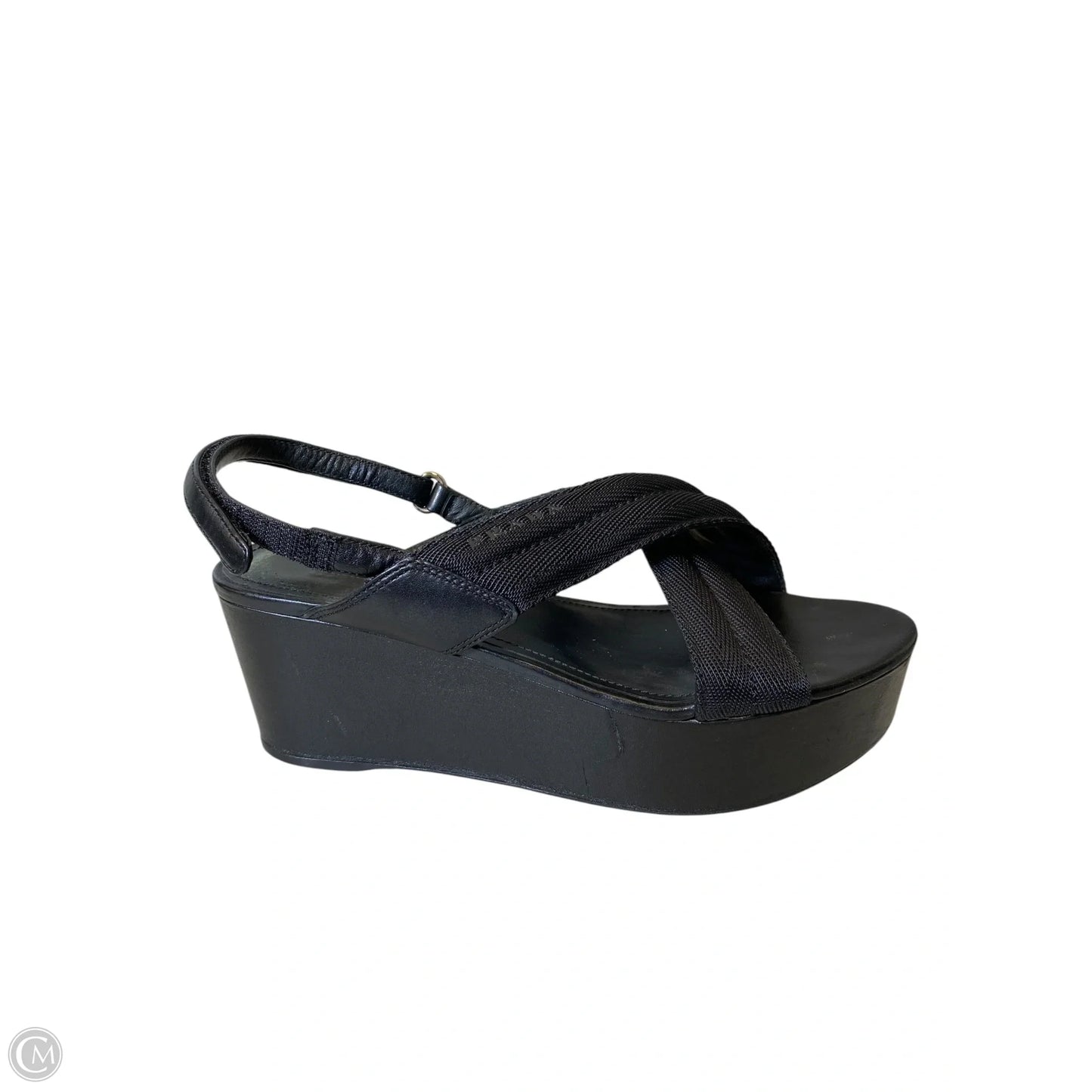 Shoes Luxury Designer By Prada In Black, Size: 8