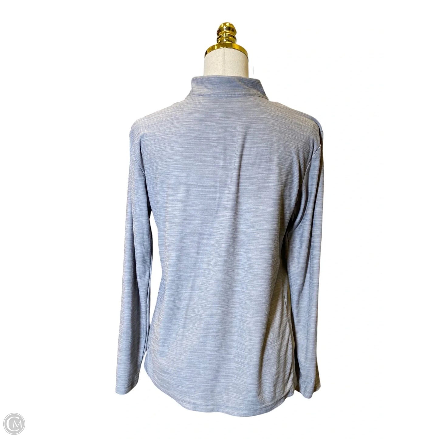 Athletic Jacket By Nike In Grey, Size: S
