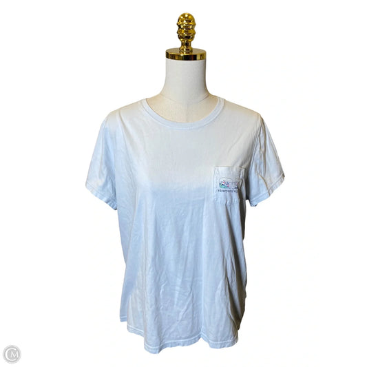 Top Short Sleeve By Vineyard Vines In Blue, Size: Xl