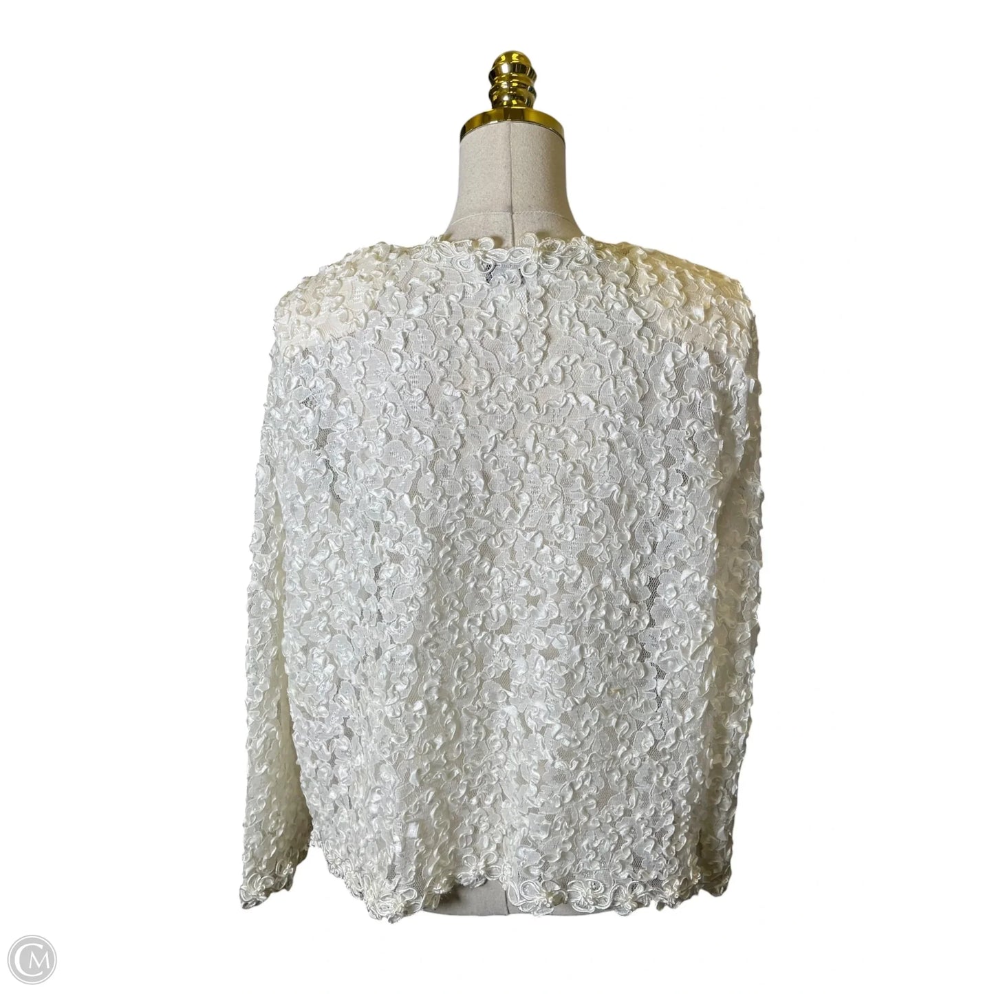 Blazer By Clothes Mentor In Cream, Size: L
