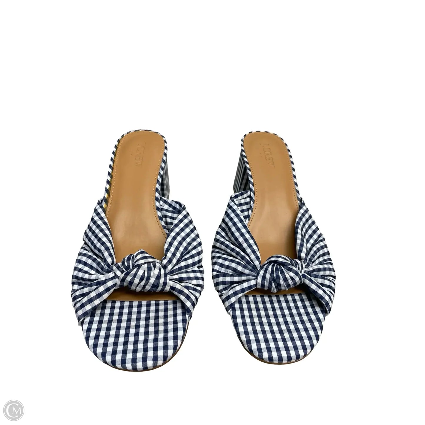 Shoes Heels Block By J. Crew In Blue & White, Size: 10