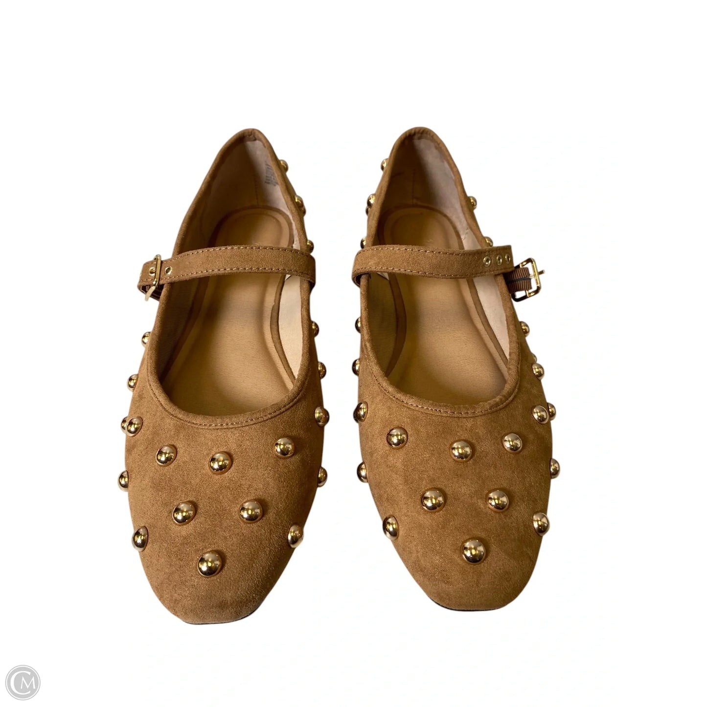 Shoes Flats By Universal Thread In Brown & Gold, Size: 11