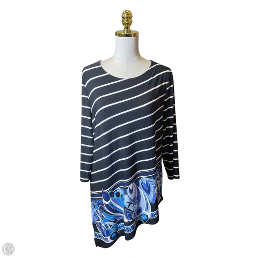 Top 3/4 Sleeve By Chicos In Multi-colored, Size: L