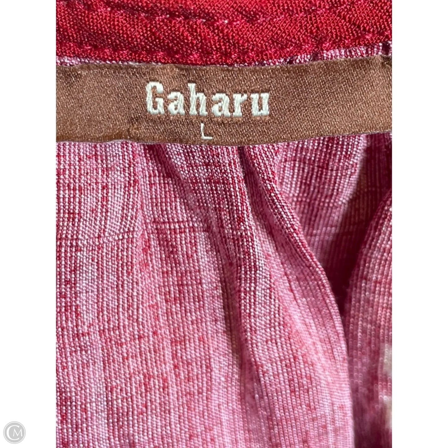Top Long Sleeve By Clothes Mentor In Red & White, Size: L