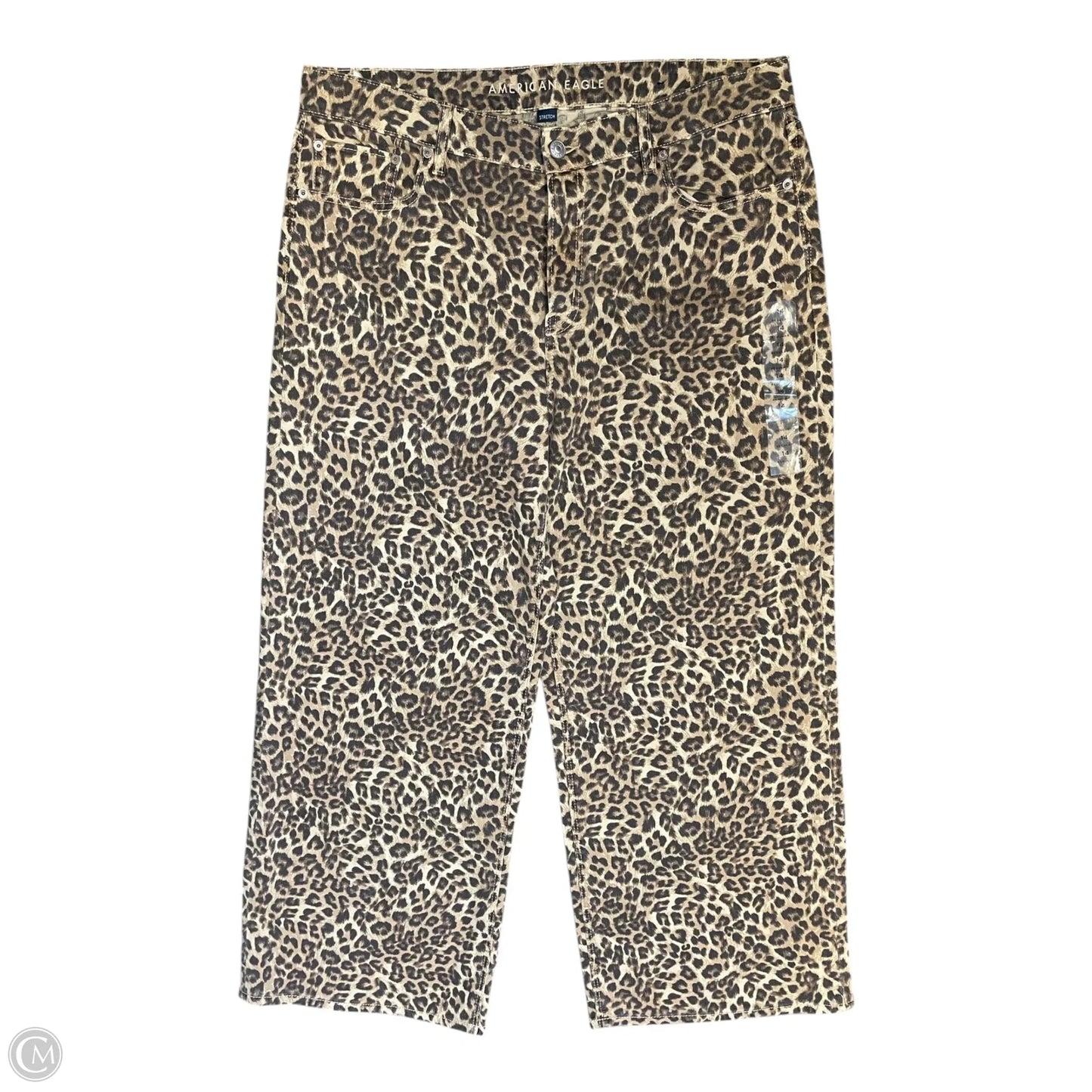 Jeans Wide Leg By American Eagle In Animal Print, Size: 14