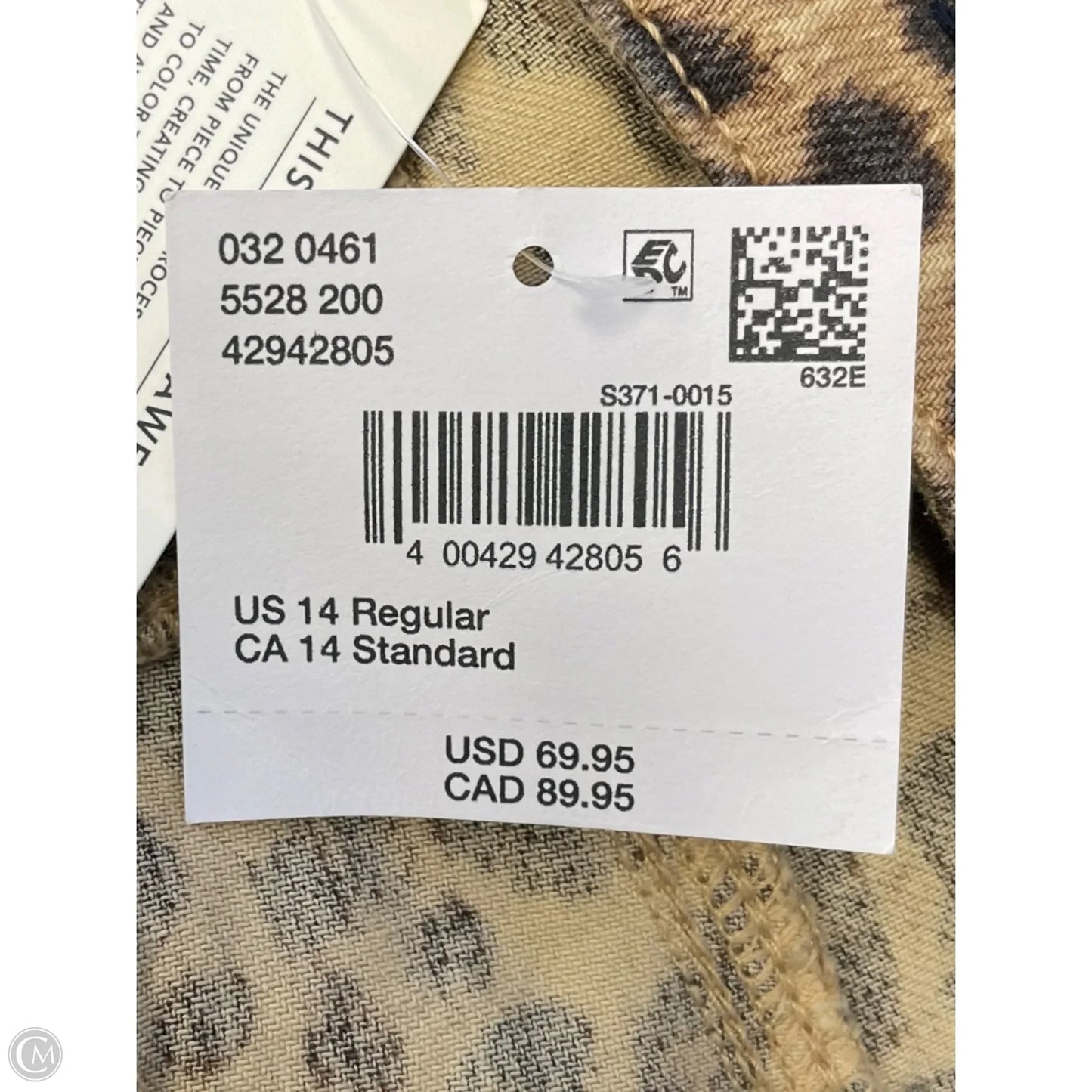 Jeans Wide Leg By American Eagle In Animal Print, Size: 14