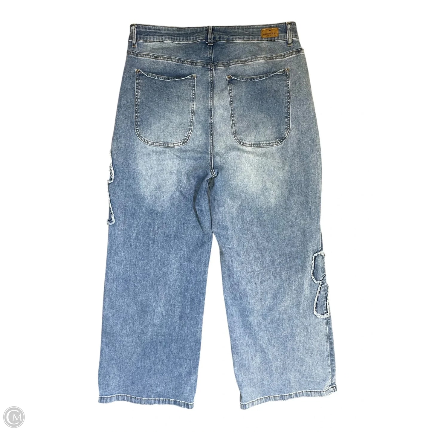 Jeans Wide Leg By Clothes Mentor In Blue Denim, Size: 16