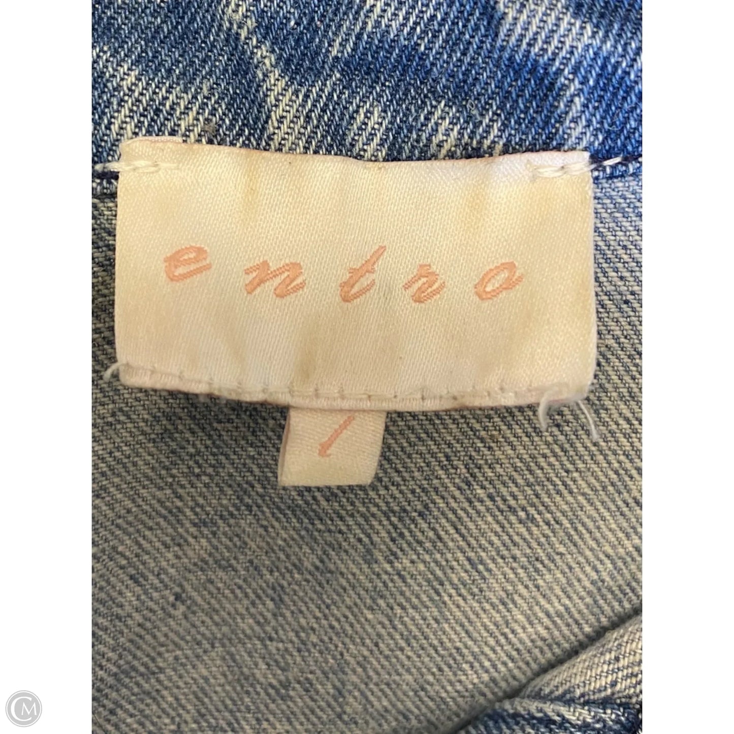 Jacket Denim By Entro In Animal Print, Size: L