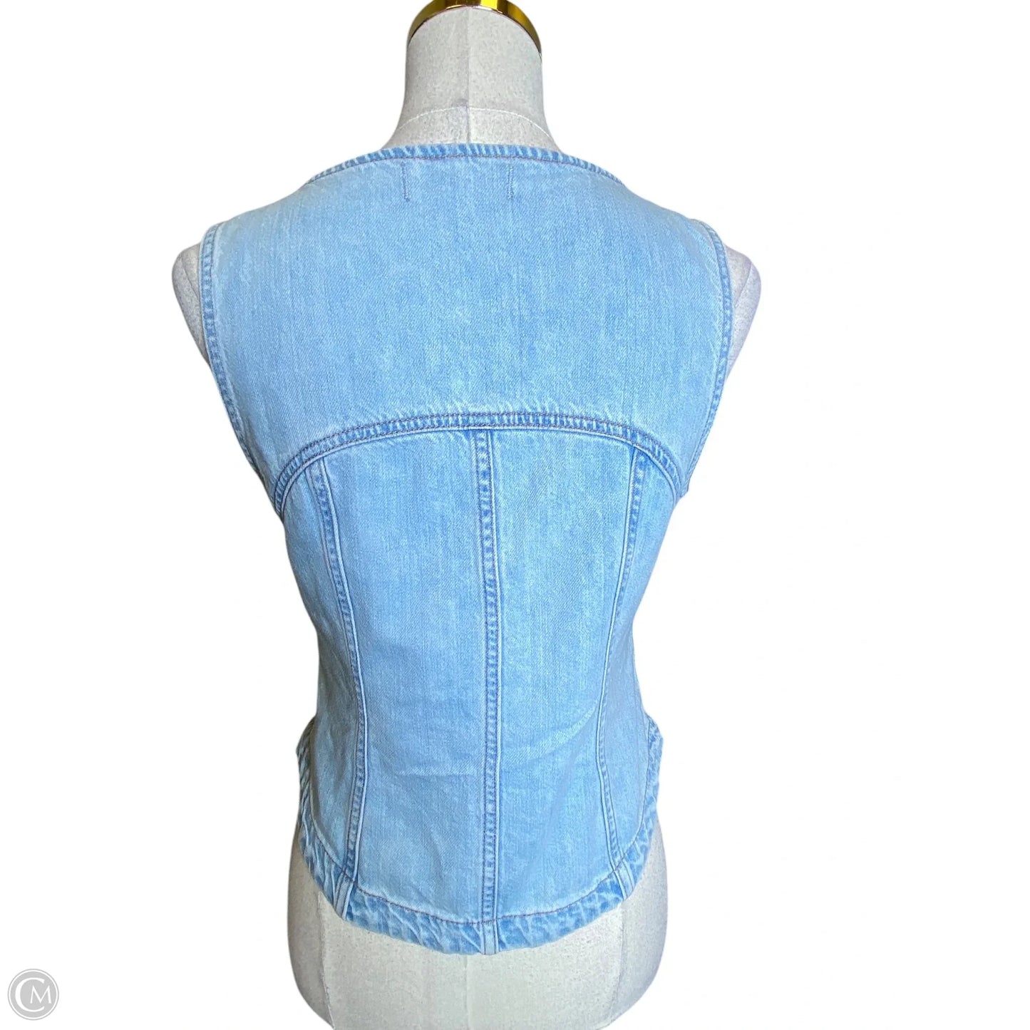 Vest Other By Madewell In Blue Denim, Size: S