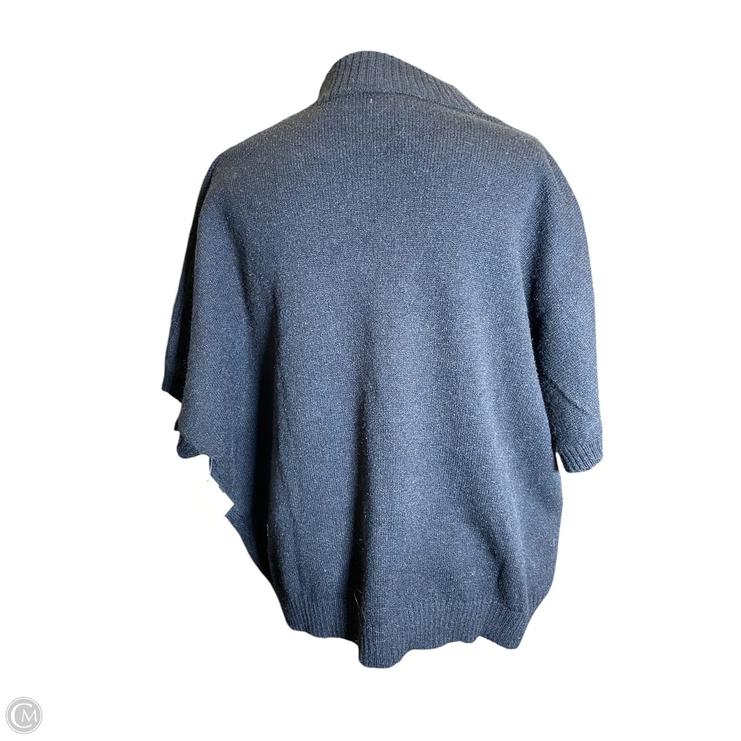 Sweater Short Sleeve By Easel In Black & Cream, Size: S