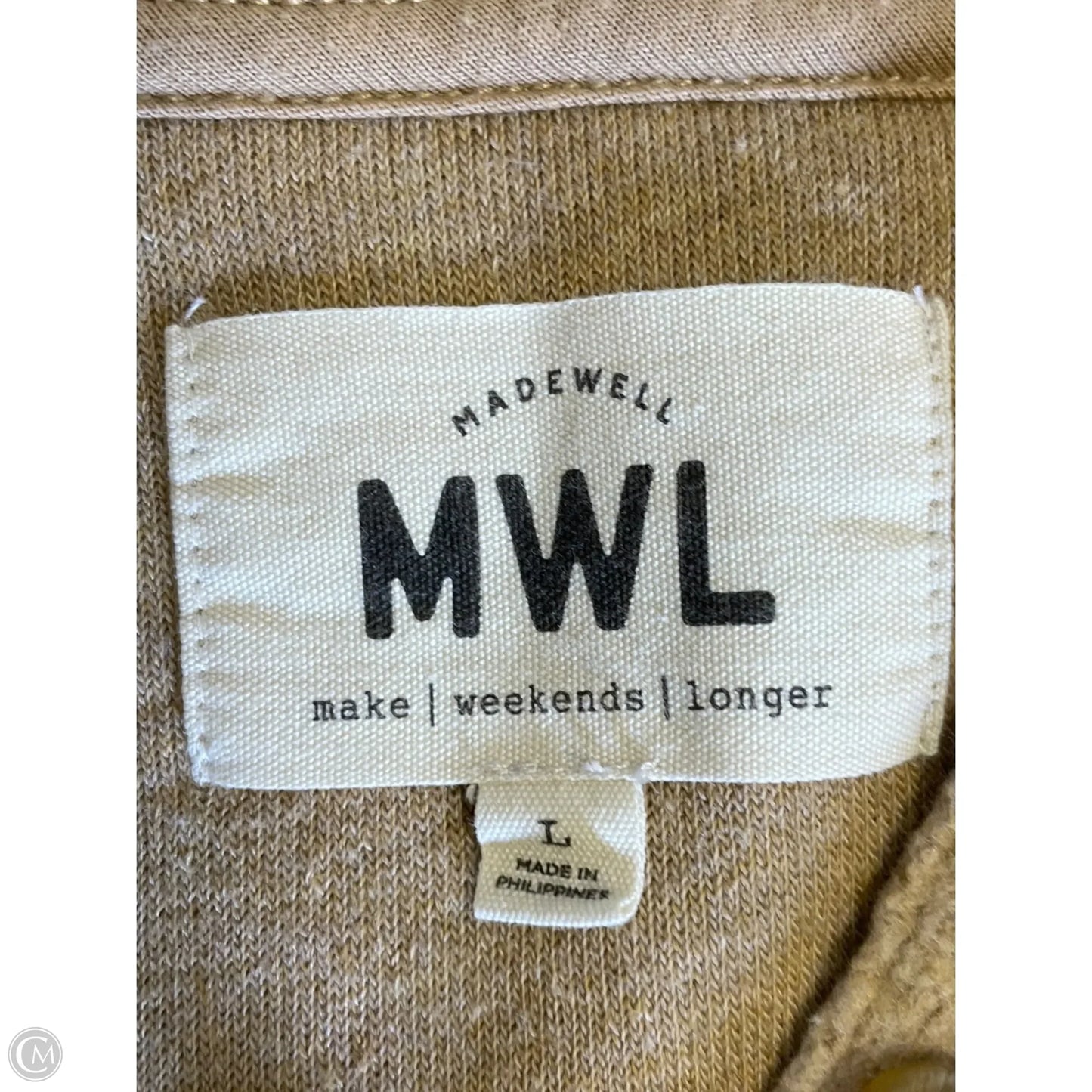 Sweater By Madewell In Tan, Size: L