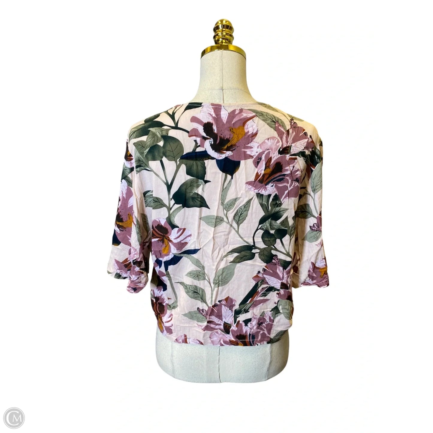Top 2pc Short Sleeve By Bohme In Floral Print, Size: L