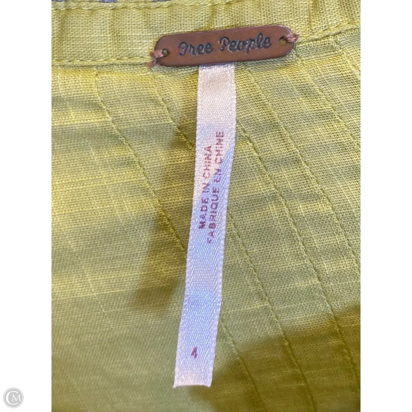 Top Long Sleeve By Free People In Green, Size: S