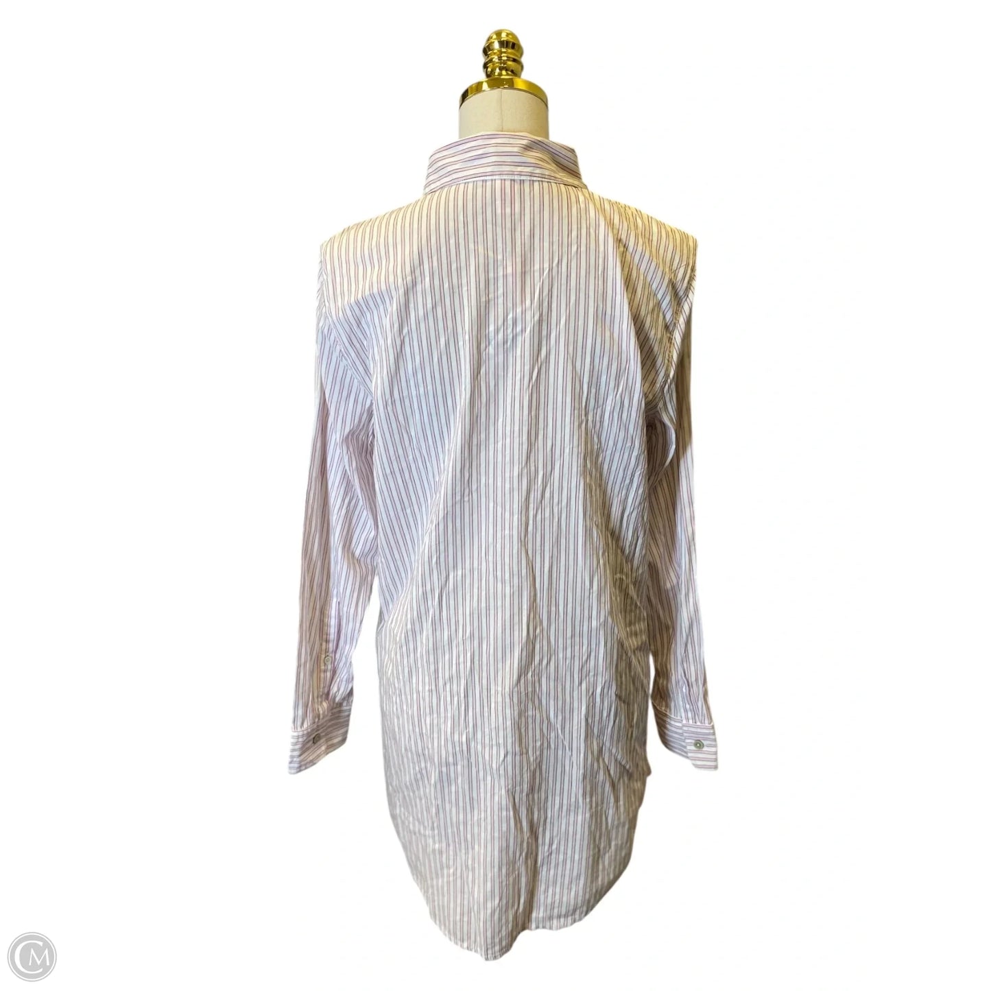 Dress Casual Midi By Victorias Secret In Pink & White, Size: S