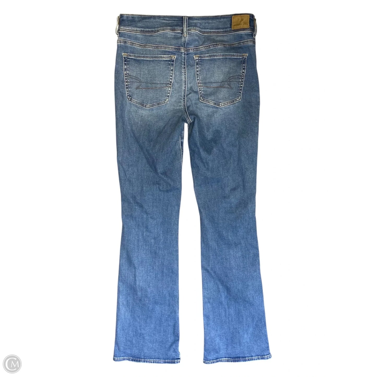 Jeans Boot Cut By American Eagle In Blue Denim, Size: 8