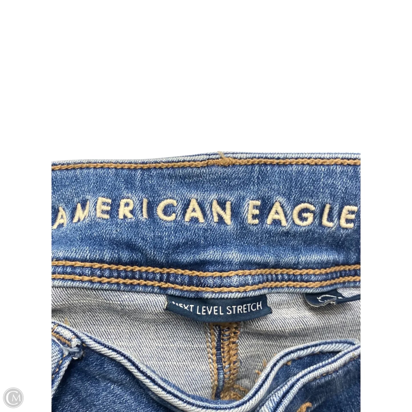 Jeans Boot Cut By American Eagle In Blue Denim, Size: 8