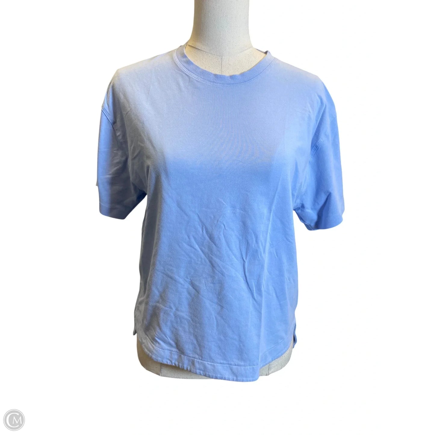 Athletic Top Short Sleeve By Athleta In Blue, Size: S
