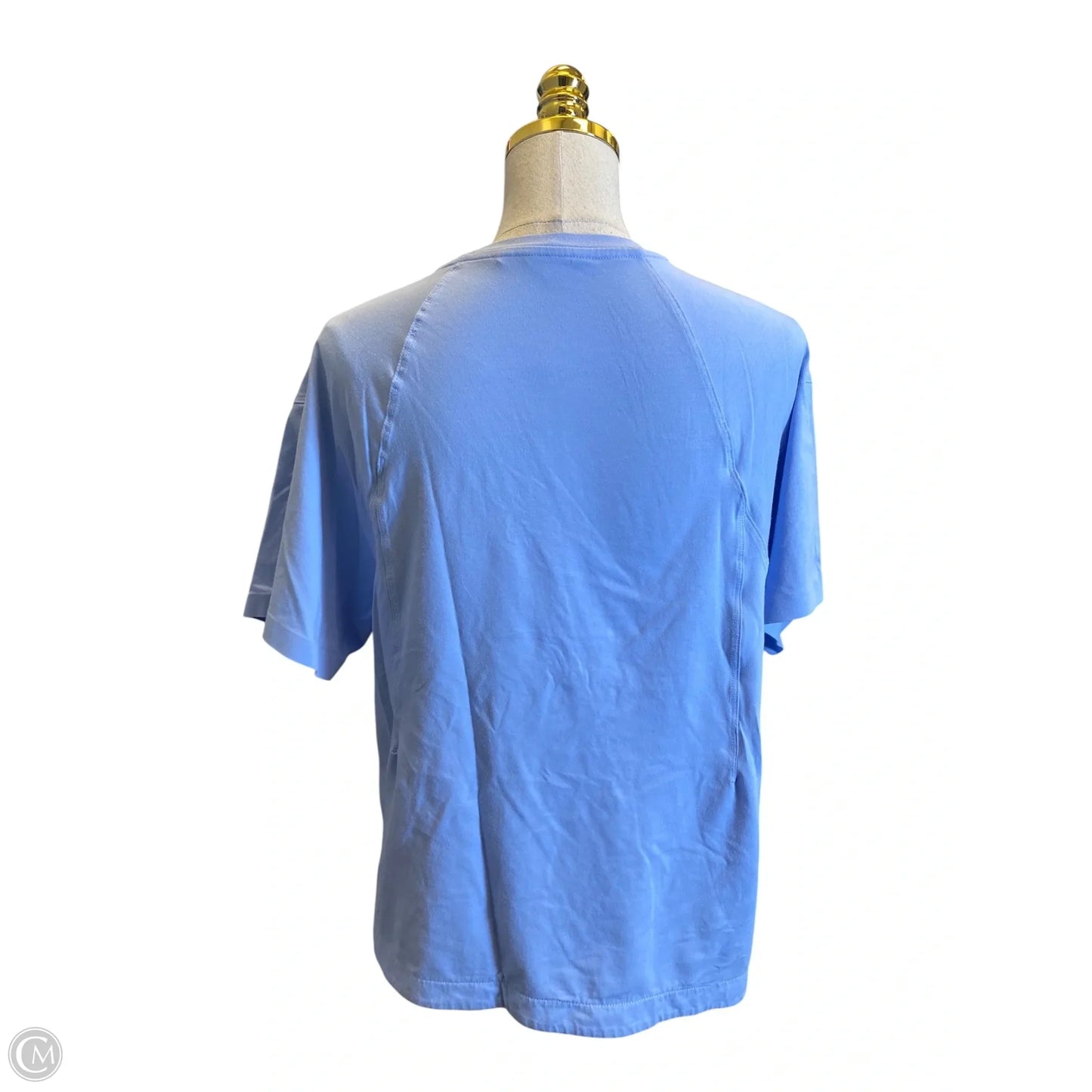 Athletic Top Short Sleeve By Athleta In Blue, Size: S