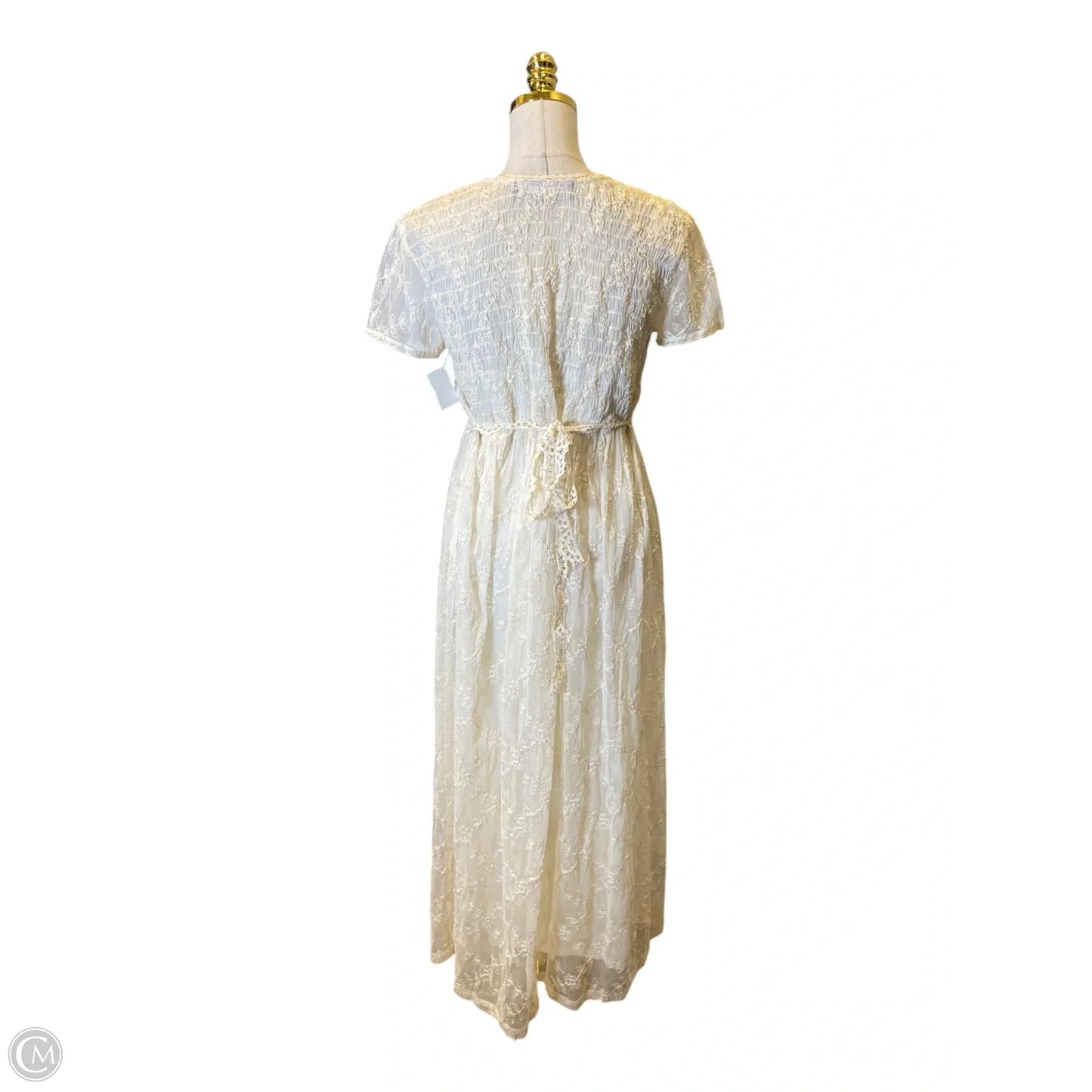 Dress Casual Maxi By Clothes Mentor In Cream, Size: M